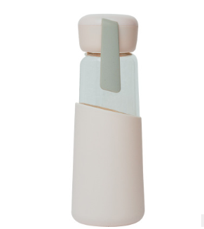 Glass Water Bottle with Silicone Sleeve