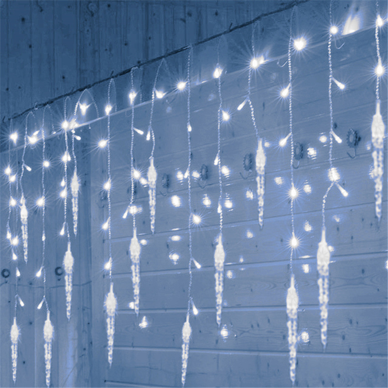 Icicle LED Curtain Lights (UK Plug)