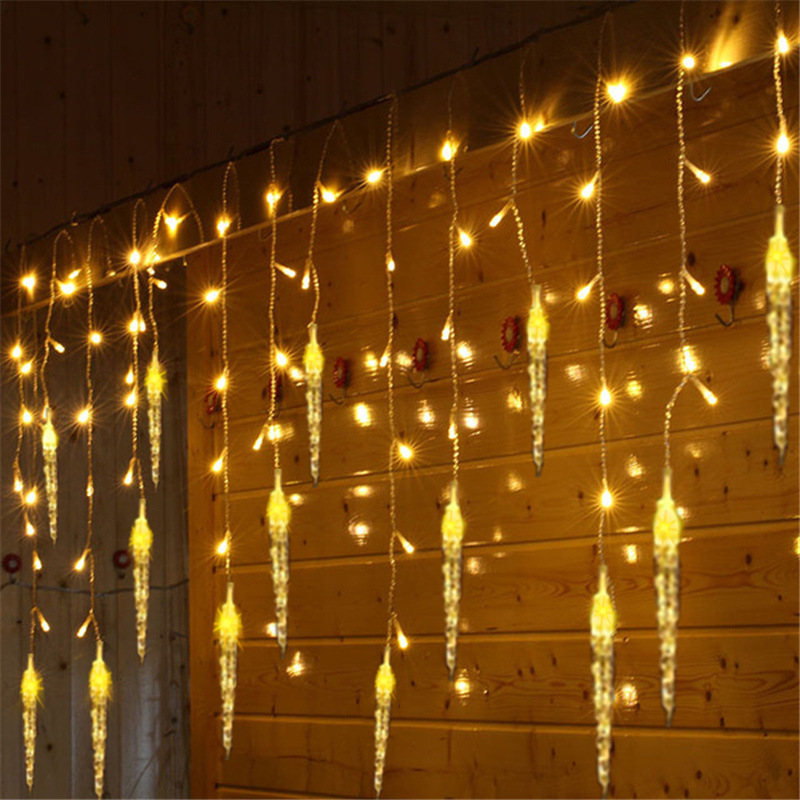 Icicle LED Curtain Lights (UK Plug)