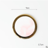 Marble-Look Ceramic Coaster with Gold Edge Marble-Look Ceramic Coaster with Gold Edge