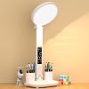 Rechargeable LED Desk Lamp with Clock
