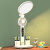 Rechargeable LED Desk Lamp with Clock